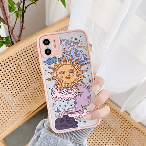 Sun & Moon Face Shockproof Phone Case