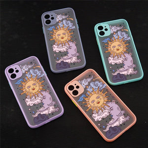 Sun & Moon Face Shockproof Phone Case