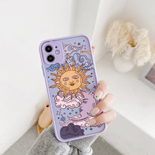 Load image into Gallery viewer, Sun &amp; Moon Face Shockproof Phone Case
