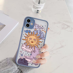 Sun & Moon Face Shockproof Phone Case