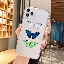 Load image into Gallery viewer, Clear Silicone Butterfly Phone Case
