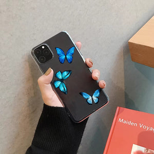 Clear Silicone Butterfly Phone Case