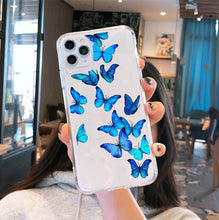 Load image into Gallery viewer, Clear Silicone Butterfly Phone Case
