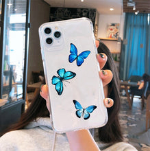 Load image into Gallery viewer, Clear Silicone Butterfly Phone Case
