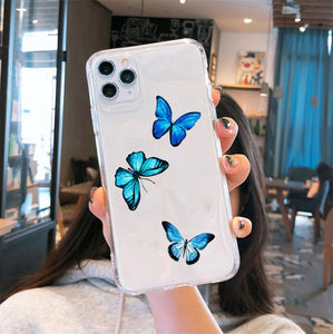 Clear Silicone Butterfly Phone Case