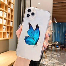 Load image into Gallery viewer, Clear Silicone Butterfly Phone Case
